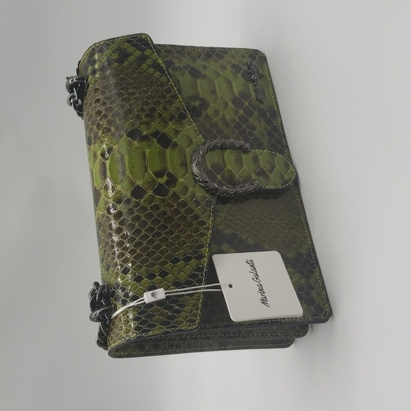 329- Marina Galanti Crossbody Bag Genuine Italian Leather NWT - Picture 2 of 11